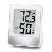 Mini Hygrometer Thermometer with Humidity Gauge Monitor - White