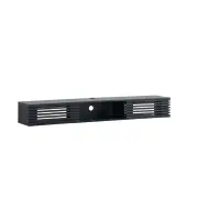 Design Square Camille Wall-Mounted Entertainment Unit TV Stand 2-Doors 180cm Black