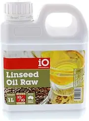 iO Linseed Oil Raw Improve Coat Horse Equine 1L Health Supplement