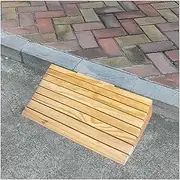 2" 3" 4" 5" 6" Rise Wooden Threshold Ramp for Home/Front Door/Yard/Doorways, Wheelchairs Walkers Car Motorcycle Entry Transition Ramp, Non-Slip (Size : 33.8x30x13cm)