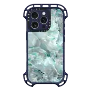 iPhone 16 Pro Ultra Bounce Case MagSafe Compatible Teal Onyx Marble