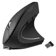 Wireless Mouse Ergonomic Optical Vertical Pc Mice For Desktop Laptop Black Mice Trackballs & Touchpads