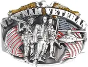 [CL&J BB] Vietnam Veteran Belt Buckle American Army Soldiers (VTR1)