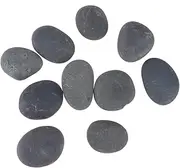 MOLUCKFU 20pcs Gray-Black DIY Painting Stones Hand-Painted Rocks Creative Pebbles for Painting