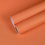 CHIHUT Orange Peel and Stick Wallpaper 17.7"x100" Matte Self Adhesive Removable Wallpaper Solid Orange Contact Paper for Cabinets Vinyl Waterproof Wallpaper Decoration for Shelf Liner Countertops