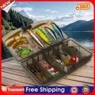 80Pcs Fishing Lure Set Fishing Bait Kit with Tackle Box Portable Gifts for Men A
