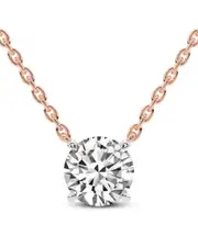 Lab Grown Diamonds 14K Rose Gold 8.00 ct. tw. Lab-Grown Diamond Necklace
