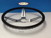 CAMARO CHEVELLE NOVA 3 SPOKE COMFORT GRIP STEERING WHEEL BLACK 15" (for: Chevrolet)