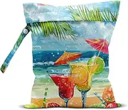 [CVYW] Wet Dry Bag Wet Bag for Swimsuit Dirty Yoga Gym Clothes Diaper Camping Beach Poor Travel Summer Essential Vacation Holiday Summer Vibes Tequila Time