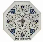 12" White Marble Table Top Center Corner Side Mosaic Children Room decor antique