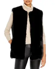 Surell Rex Rabbit Faux Fur Vest