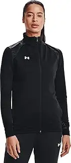 [Under Armour] Womens Command Warm-Up Full Zip Jacket XS, Black / White, X-Small