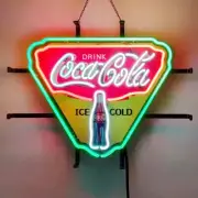 Cola Coke Ice Cold Bottle 20"x16" Neon Sign With HD Vivid Printing Beer Bar EY