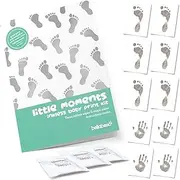 Inkless 10 Sheet & 3 Inkless Towelette Baby Hand Print and Foot Print Kit - Ready to Frame Sizes