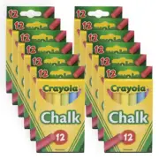 144pc Crayola Kids Creative Blackboard Childrens Colouring Draw Chalk Set 36m+