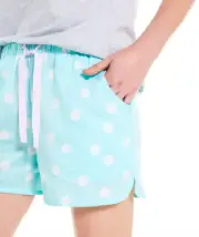 NEW PETER ALEXANDER WOMENS AQUA BLUE WHITE SPOTS SHORTS XS RRP$59.95
