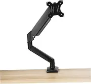 MOLUCKFU Gas Spring Bracket Computer Stand Monitor Desk Arm Single Monitor Mount Monitor Desk Clamp Monitor Stand for Desk Monitor Clamp Arm Gas Spring Monitor Arm Aluminum Alloy Black