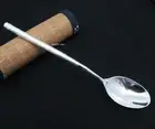 Pure 999 Fine Silver Spoon Healthy Dinnerware Lotus Leaf Fish Soup Spoon 6.7inch