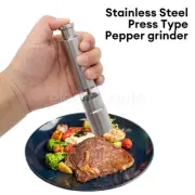 Stainless Steel Thumb Pushing Salt Pepper Spice Sauce Grinder Mill Muller Stick