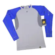 Demarini Shirt Youth Size XL Gray Blue Long Sleeve 36" Chest
