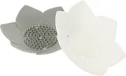 Cabilock 2Pcs Silicone Soap Draining Trays Draining Silicone Soap Boxes Soap Holders Soap Holder Not Punched Easy Clean Soap Holder Fit for Bathroom, Kitchen Sink（A）