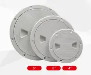 4" 5" 6" 8" Boat Round Deck Inspection Access Hatch With Detachable ABS Cover