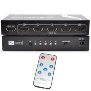5 Port HDMI Amplifier Selector Switch 1080P Switcher For PS3 HDTV Monitor Remote