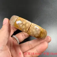 在飛比找蝦皮購物優惠-天然 珊瑚玉 手排 菊花石 手排 手鏈 鐲型手排 現貨 實拍