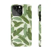 Tropical Leaves iPhone 14 iPhone 14 Pro iPhone 14 Pro Max Slim Phone Case