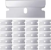 Honoson 40 Pcs Industrial Single Edge Razor Blades 100% Carbon Steel Straight Edge Replacement Blades for Scrapers, Box Cutters, Glass and Paint Removal