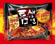 Paldo Teumsae Ramen Hot Spicy Fire Stir-fry Korean Instant Noodle Red Pepper