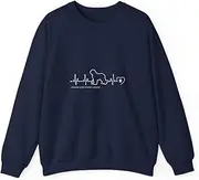 [VidiAmazing] Womens Heartbeat Cavalier King Charles Spaniel V-Neck ds027 T-Shirt