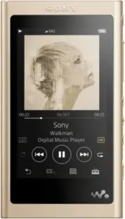 Sony Walkman A Series 16GB NW-A55HN: MP3 Player Bluetooth m Pale Gold NW-A55HN N