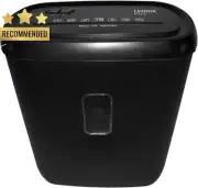 Electric 10-Sheet Paper & Credit Card Shredder, Cross-Cut, 21L Bin Home/Office