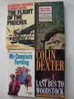4 new BRITISH pb books CLASSIC THRILLER paperback WOODSTOCK PHOENIX rare vintage