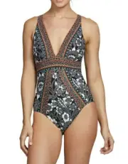 Miraclesuit Delta Dawn Sojourn One-Piece Multi Women's Size 8 L25146