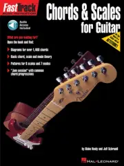 "FAST TRACK GUITAR METHOD-CHORDS & SCALES" MUSIC BOOK W/AUDIO ACCESS-NEW ON SALE