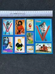 Ultra RARE 1983 Stickers Sheet V The Visitors Series Unseen cards Alien Show C