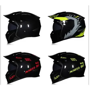 限時買就送茶鏡2023新品ORZ組合可拆式下巴，新品上市非Scorpion Dot造型安全帽黑蠍子安全帽黑武士組合式頭盔