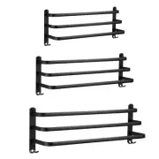 Towel Robe Rack 3 Layers Towel Bar Washcloth Shelf Kitchen Dish Cloths Hanger