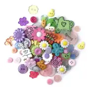 Buttons Galore Value Pack Spring Assorted Embellishments,Dress It Up-50 Buttons