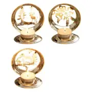 Gold Iron Pillar Holder Candlestick Metal Holder Candelabrate