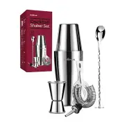 Cocktail Shaker Martini Shaker Drink Shaker Cocktail Shaker Set 6 Piece Bosto...