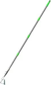 Ｂｅｓｇａ Hoe Garden Tool,Weeding Gardening Heavy Duty Use for Weeding,Easily Stand up Scraping Weeder with Long Handle,Heavy Duty Hoe, 4 poles