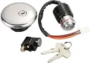 TAHYUI For S&uzuki GN125 1982-2001 Motorcycle Fuel Tank Cover Seat Lock Key Ignition Switch Lock Set Motorbike Safety Accessories