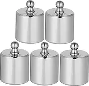 Chrome-plated Calibration Weights 5 Pack Steel Weights for Educational Lab and Home Use
