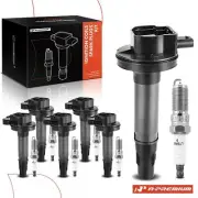6Pcs Ignition Coil & IRIDIUM Spark Plug Kits for Ford F-150 Explorer Lincoln MKX (for: Lincoln)