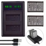 2 BLN-1 Battery +Slim Charger For Olympus OM-D E-M1 E-M5 E-M5 II 2, E-M5 Mark II