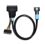 Chenyang Mini Cool Edge IO MCIO 4x to U.2 SFF-8639 NVME PCIe PCI-Express Cable
