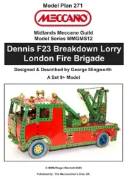 Meccano Model Plan - Dennis F23 Breakdown Lorry (London Fire Brigade)